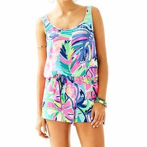 NWT Lilly Pulitzer Rina Romper Exotic Garden